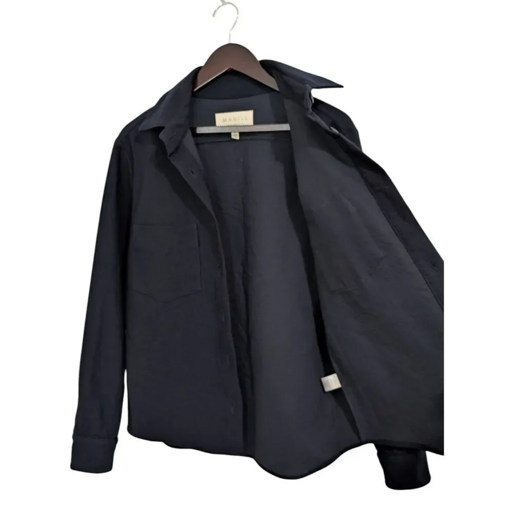 Archival Todd Magill Los Angeles Mens Navy Cotton Heavyweight Twill Shirt Jacket